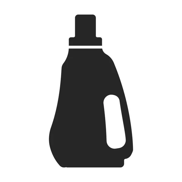 Schoon product vector icon.Black vector pictogram geïsoleerd op witte achtergrond schoon product. — Stockvector