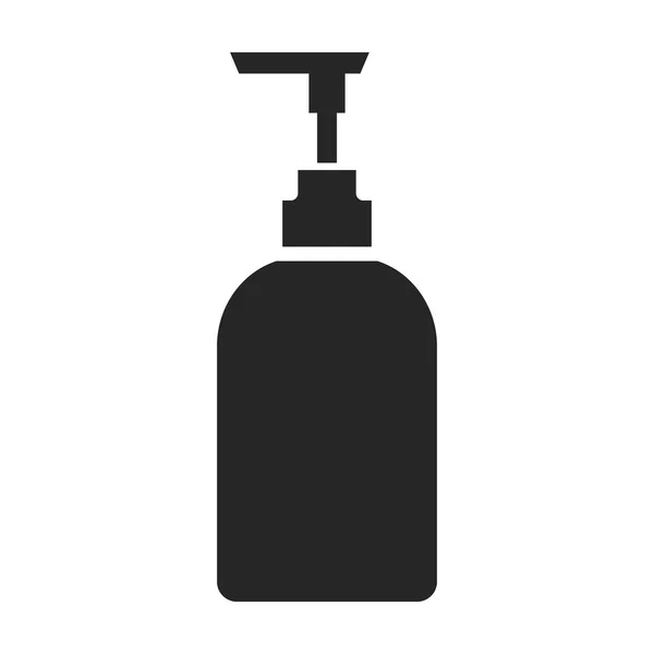 Schoon product vector icon.Black vector pictogram geïsoleerd op witte achtergrond schoon product. — Stockvector