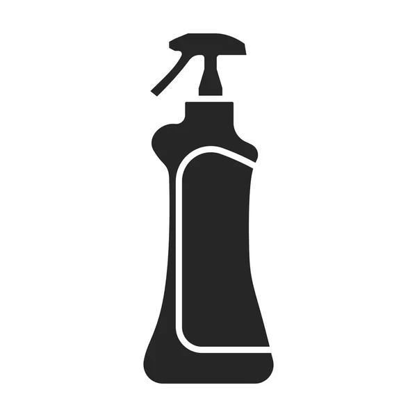 Detergent vector icon.Black vector pictogram geïsoleerd op witte achtergrond detergent. — Stockvector