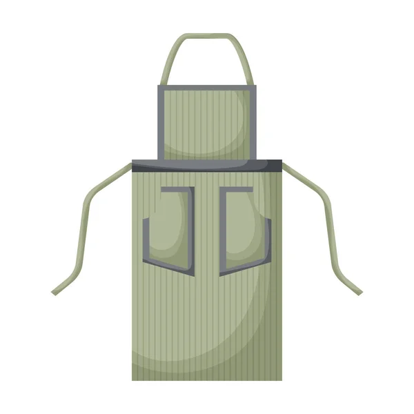 Apron vector icon.Cartoon vector pictogram geïsoleerd op witte achtergrond schort . — Stockvector