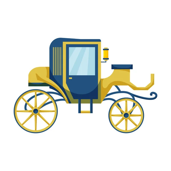 Vintage carriage vector icon.Cartoon vector icon vintage carriage isolated on white background . — 스톡 벡터