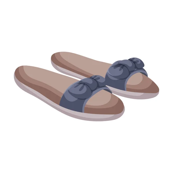 Sommar sandal vektor ikon.Tecknad vektor ikon isolerad på vit bakgrund sommar sandal . — Stock vektor