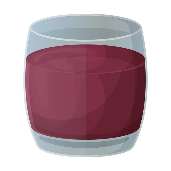 Glas van bieten vector icon.Cartoon vector pictogram geïsoleerd op witte achtergrond glas van bieten. — Stockvector