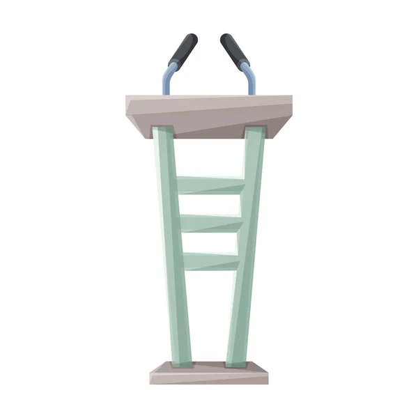 Podium of rostrum vector icon.Cartoon vector icon isolated on white background podium of rostrum. — Stock Vector