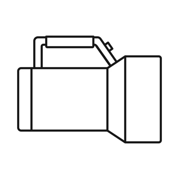 Μεμονωμένο αντικείμενο φακού και υποβρύχια εικόνα. Στοιχείο web του φακού και σύμβολο light stock για το web. — Διανυσματικό Αρχείο