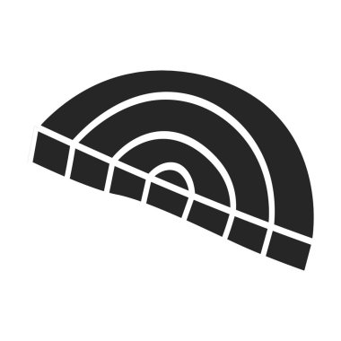 Pancar vektör simgesi. Siyah vektör simgesi beyaz pancar üzerinde izole edildi .