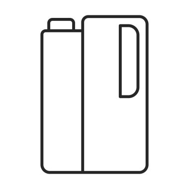 Temiz ürün vektör simgesi. Beyaz arkaplan temiz ürün üzerinde çizgi vektör simgesi izole edildi.