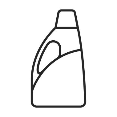 Temiz ürün vektör simgesi. Beyaz arkaplan temiz ürün üzerinde çizgi vektör simgesi izole edildi.