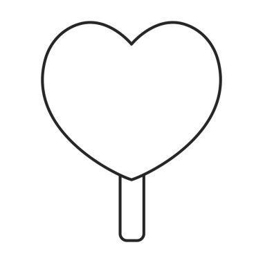 Dondurma vektör simgesi. Beyaz arkaplan dondurma üzerinde izole edilmiş çizgi vektör simgesi .