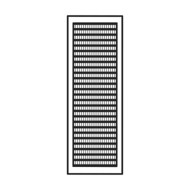 Havalandırma vektör simgesi. Çizgi vektör simgesi beyaz arkaplan havalandırmasında izole edildi .