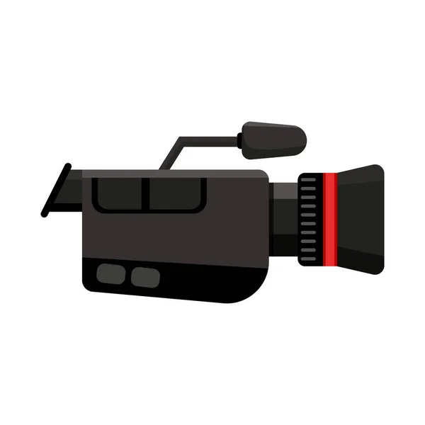 Illustration vectorielle du logo vidéo et caméra. Illustration vectorielle graphique de la vidéo et du cinéma . — Image vectorielle