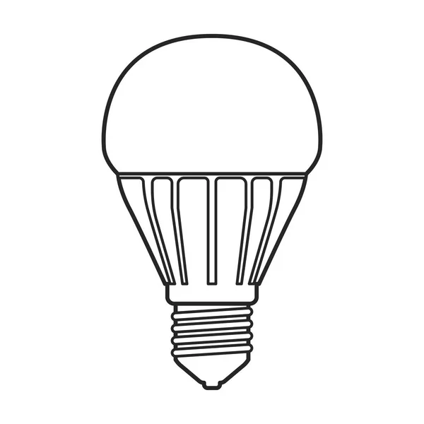 Icône vectorielle halogène ampoule. Icône vectorielle ligne isolée sur fond blanc ampoule halogène . — Image vectorielle