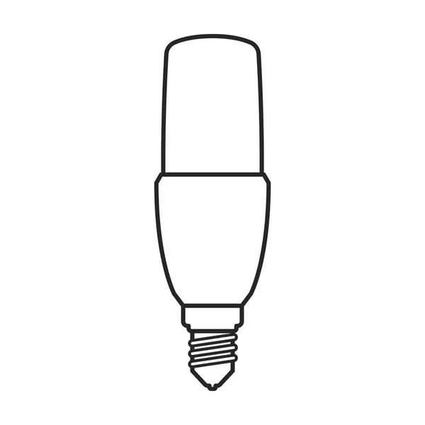 Halogeenbol vector icoon. Lijn vector pictogram geïsoleerd op witte achtergrond halogeen lamp. — Stockvector