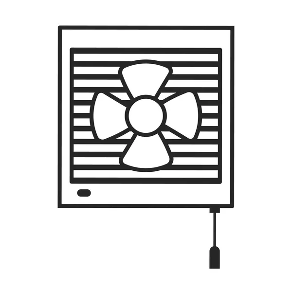 Vettore di ventilazione icon.Line icona vettoriale isolato su sfondo bianco ventilazione  . — Vettoriale Stock