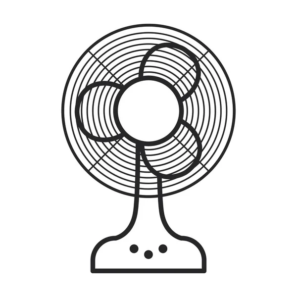 Ventilator vector icon.Line vector pictogram geïsoleerd op witte achtergrond ventilator. — Stockvector