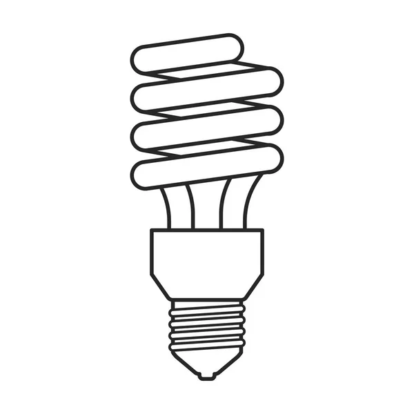 Icône vectorielle halogène ampoule. Icône vectorielle ligne isolée sur fond blanc ampoule halogène . — Image vectorielle