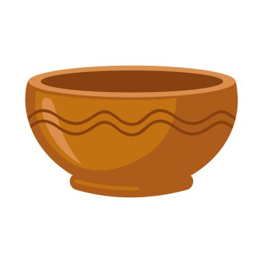 Vector design of bowl and ceramic logo. Graphic of bowl and container vector icon for stock. clipart