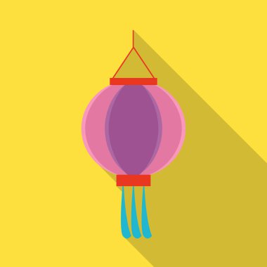 Fener ve kağıt simgesinin vektör tasarımı. Stok için fener ve süs vektör simgesi koleksiyonu.