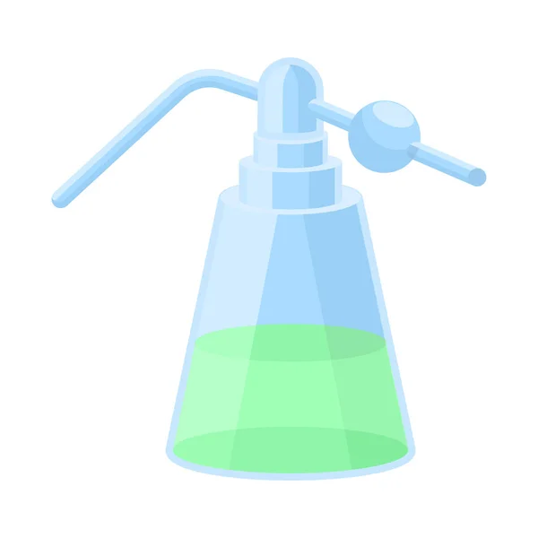 Ilustração vetorial do sinal do frasco e do tubo. Elemento Web do frasco e ilustração vetorial de estoque de laboratório . — Vetor de Stock