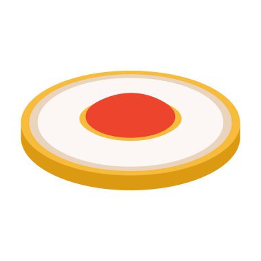 Bisküvi kurabiye vektör simgesi. Çizgi film vektör simgesi beyaz arkaplan bisküvisi üzerinde izole.