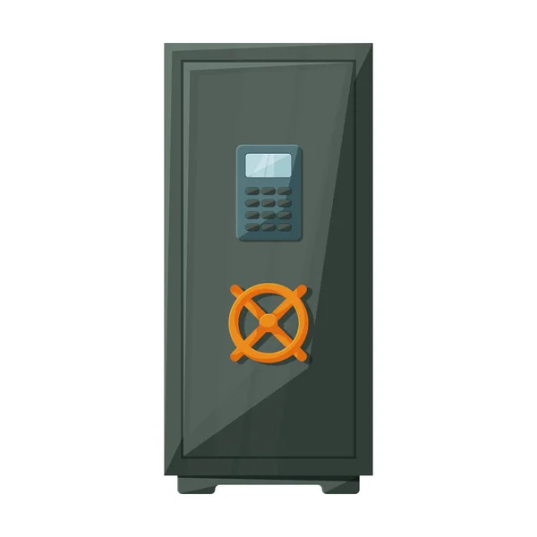 Icono de vector de puerta de seguridad. Icono de vector de dibujos animados aislado en la puerta de seguridad de fondo blanco  . — Vector de stock