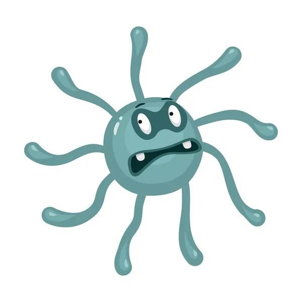 Batteri di virus vettoriale icon.Cartoon icona vettoriale isolato su batteri di sfondo bianco del virus  . — Vettoriale Stock