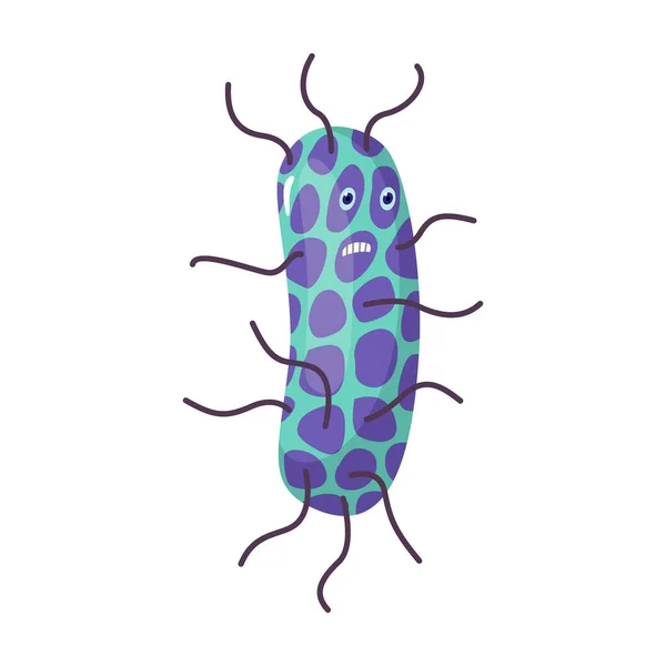 Gérmenes de bacterias vector icon.Cartoon icono del vector aislado sobre fondo blanco germen de bacterias . — Vector de stock