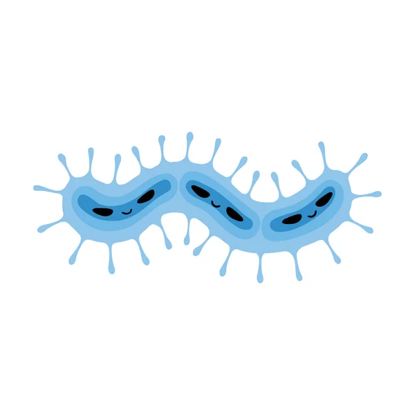 Bacterias de virus vector icon.Cartoon icono del vector aislado en las bacterias de fondo blanco del virus  . — Vector de stock