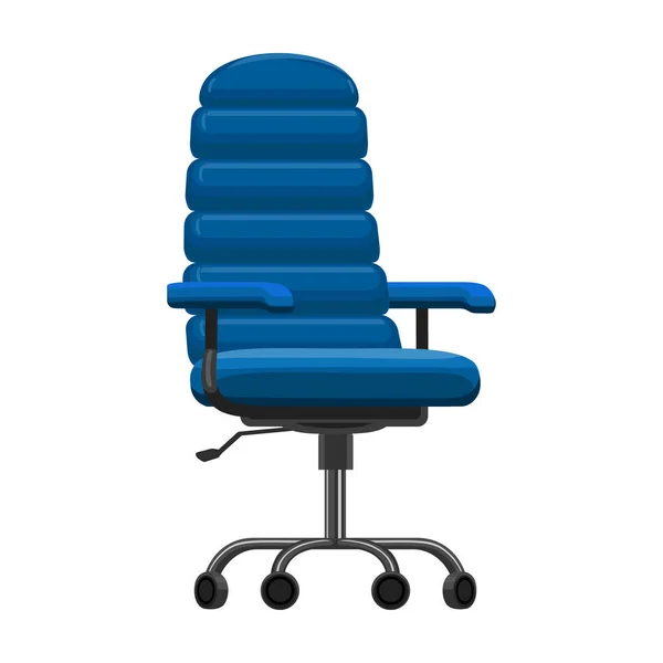 Ícone de vetor de cadeira de escritório icon.Cartoon vetor isolado na cadeira de escritório de fundo branco . — Vetor de Stock