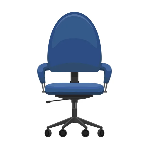 Kantoorstoel vector icon.Cartoon vector pictogram geïsoleerd op witte achtergrond bureaustoel . — Stockvector