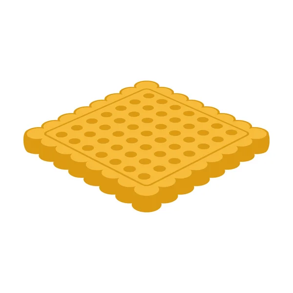 Biscuit cookie vector icon.Cartoon vector icon isolated on white background biscuit cookie. — 스톡 벡터