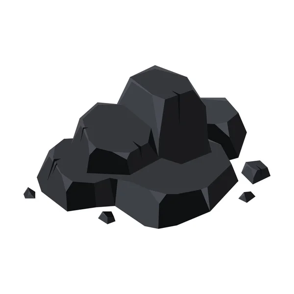 Coal of energy vector icon.Cartoon vector icon isolated on white background coal of energy. — 스톡 벡터