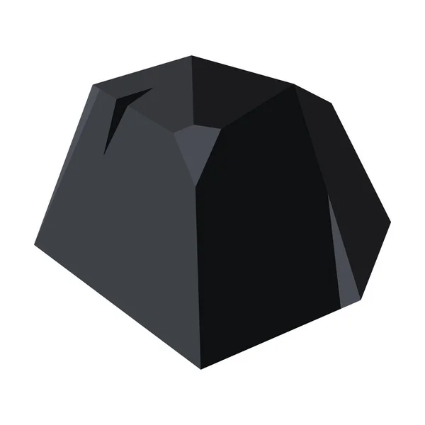 Charcoal vector icon.Cartoon vector pictogram geïsoleerd op witte achtergrond houtskool. — Stockvector