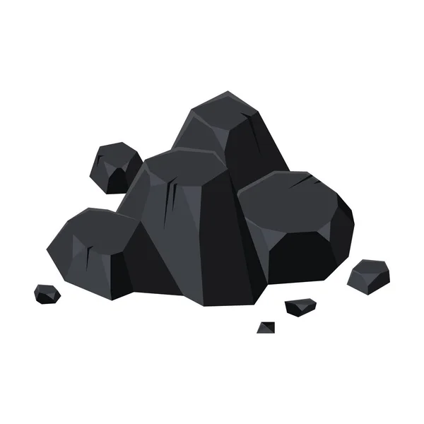 Coal of energy vector icon.Cartoon vector icon isolated on white background coal of energy. — ストックベクタ