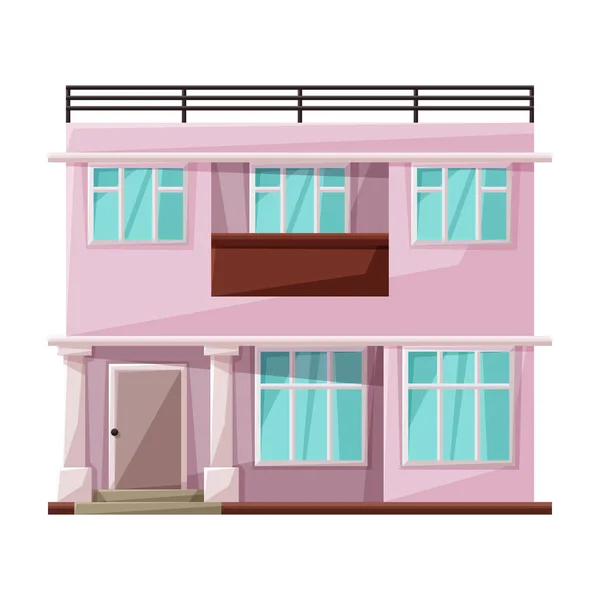 Villa des Hauses Vektor icon.cartoon Vektor-Symbol isoliert auf weißem Hintergrund Villa des Hauses . — Stockvektor