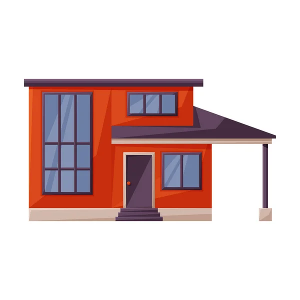 Villa of house vector icon.Cartoon vector icon isolated on white background villa of house . — 스톡 벡터