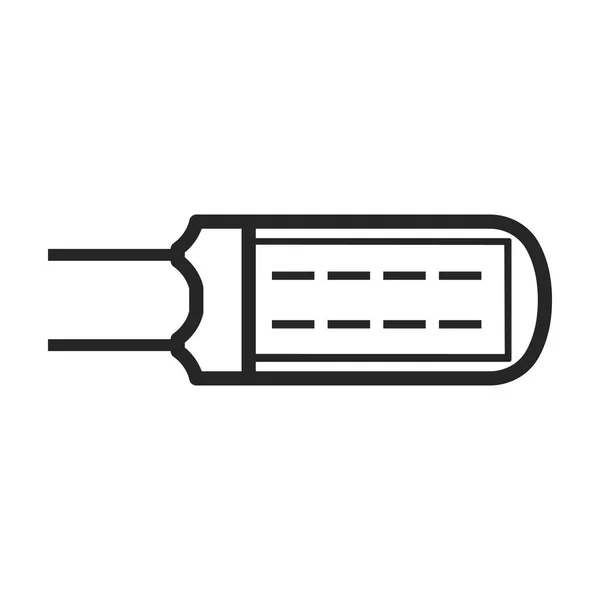 Icône vectorielle halogène ampoule. Icône vectorielle ligne isolée sur fond blanc ampoule halogène . — Image vectorielle