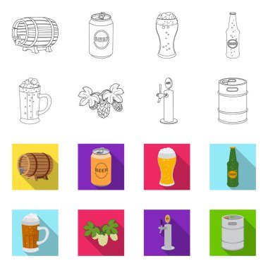 Bar ve pub logo yalıtılmış nesne. Pub ve iç hisse senedi vektör çizim koleksiyonu.