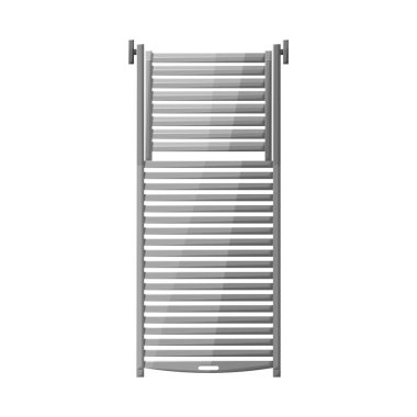 Paspas ve şilte logosu izole edilmiş. Ağ için ağ ögesi ve halı ambarı sembolü.