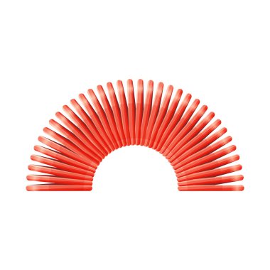 Bobin ve plastik logonun vektör tasarımı. Ağ için sarmal ve spiral borsa sembolü web ögesi.
