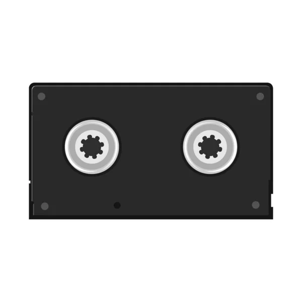 Векторні ілюстрації відеокасети та котушки. Веб-елемент відеокасети та відеокасети символ акцій для Інтернету . — стоковий вектор