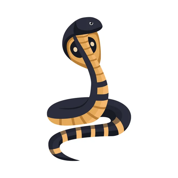 Ilustração vetorial de cobra e ícone de rei. Elemento web de cobra e símbolo de estoque de cabeça para web . —  Vetores de Stock