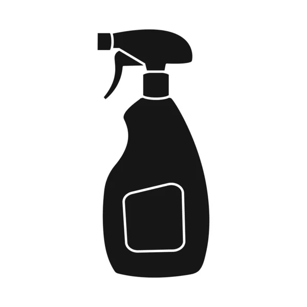 Vektorová ilustrace čisticího prostředku a značky láhve. Grafika ikony čisticího prostředku a tekutého vektoru na skladě. — Stockový vektor