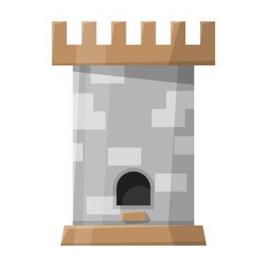 Kuş evi vektör simgesi. Çizgi film vektör simgesi beyaz arka plan kuş evinde izole edildi.