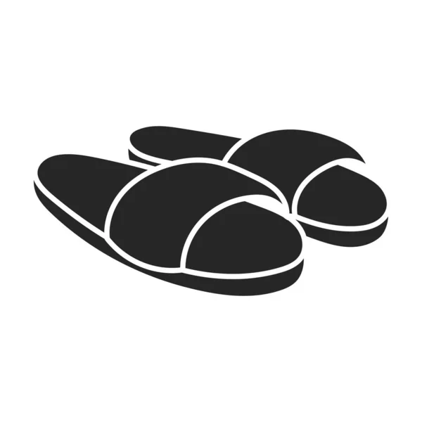 Ícone vetor sandália icon.Black vetor isolado no fundo branco sandália  . — Vetor de Stock