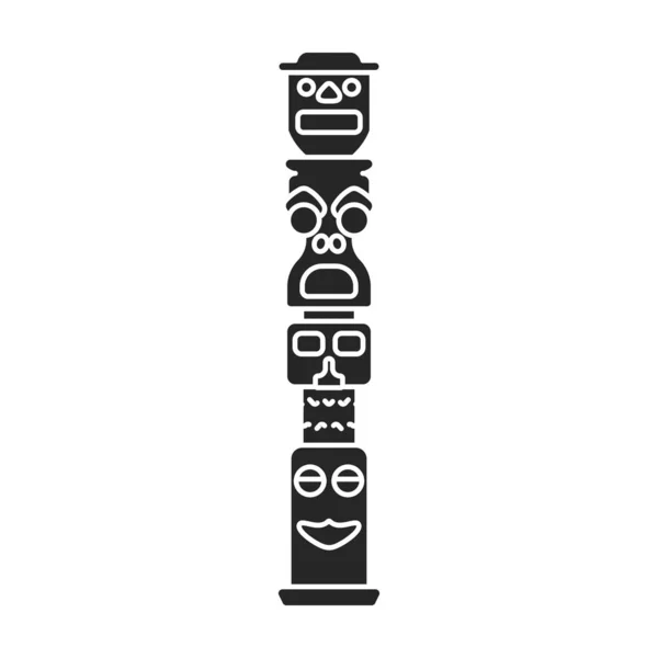 Векторна іконка племінної маски. Чорний вектор ізольовано на білому тлі племінної маски  . — стоковий вектор