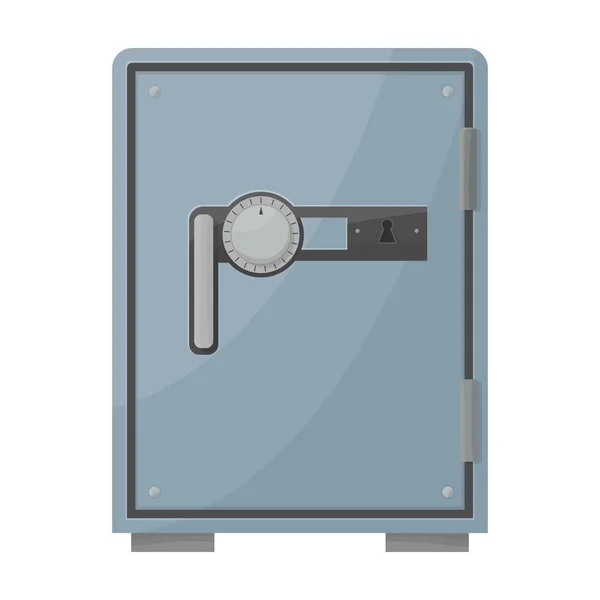 Bank safe vector icon.Cartoon vector icon isolated on white background bank safe. — Stock Vector