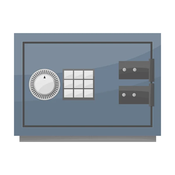 Bank veilige vector icon.Cartoon vector pictogram geïsoleerd op witte achtergrond bank veilig. — Stockvector