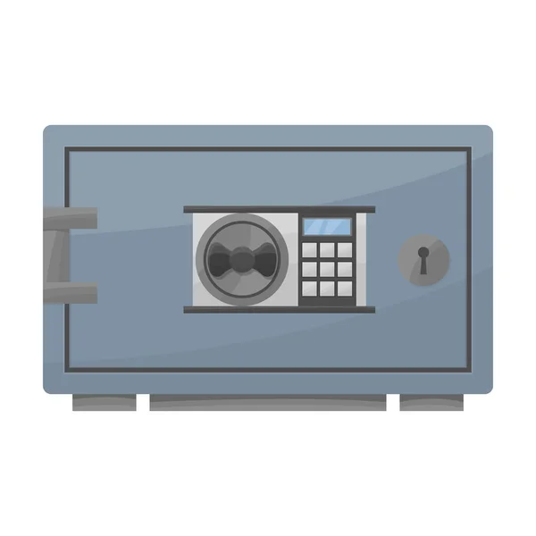 Bank veilige vector icon.Cartoon vector pictogram geïsoleerd op witte achtergrond bank veilig. — Stockvector