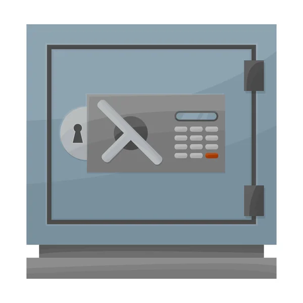 Τράπεζα ασφαλές διάνυσμα εικόνα.Cartoon διάνυσμα εικονίδιο απομονώνονται σε λευκό φόντο τράπεζα ασφαλές. — Διανυσματικό Αρχείο